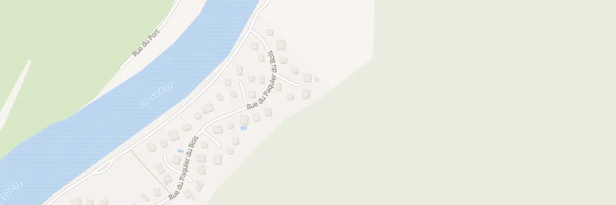 Plan du 13 Rue du Paquier du Bois à Pontailler-sur-Saône