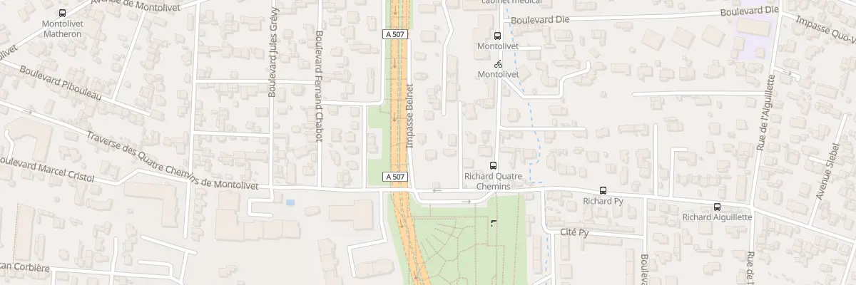 Plan du 2B Imp Belnet à Marseille 12e Arrondissement