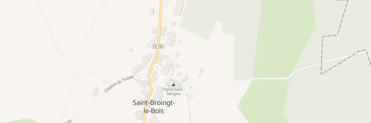 Plan du 1 Rue Saint Benigne à Saint-Broingt-le-Bois