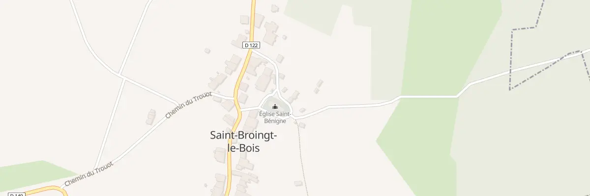 Plan du 5 Rue Saint Benigne à Saint-Broingt-le-Bois