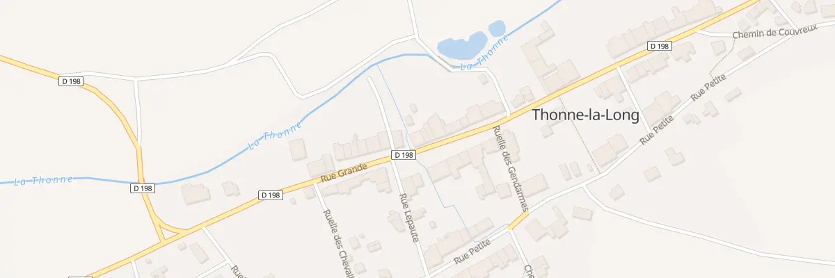 Plan du Village à Thonne-la-Long