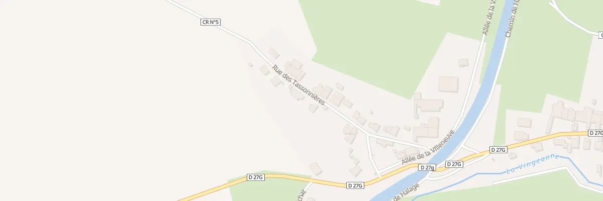 Plan du 11 Rue des Tassonnières à Pouilly-sur-Vingeanne