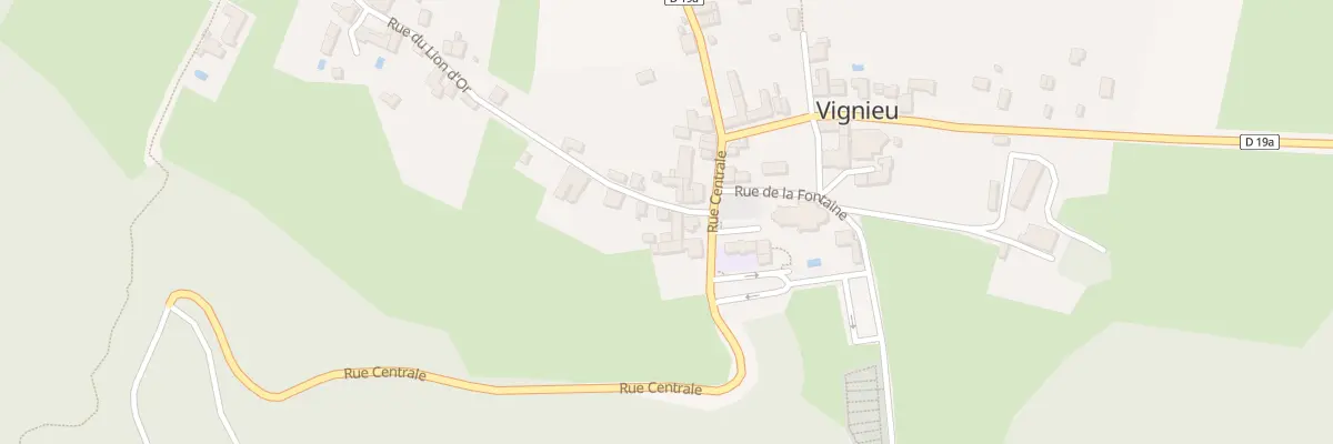 Plan du 25 Rue du Lion d’Or à Vignieu
