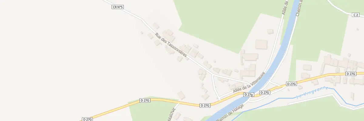 Plan du 9 Rue des Tassonnières à Pouilly-sur-Vingeanne