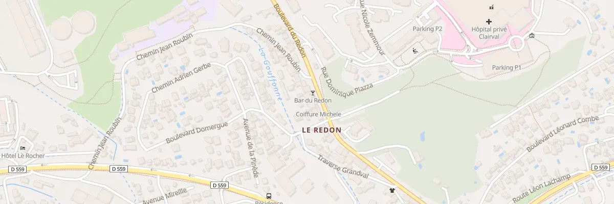 Plan du 268 Bd du Redon à Marseille 9e Arrondissement