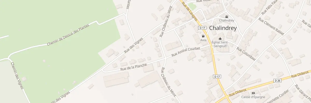 Plan du 14 Rue Château du Mont à Chalindrey