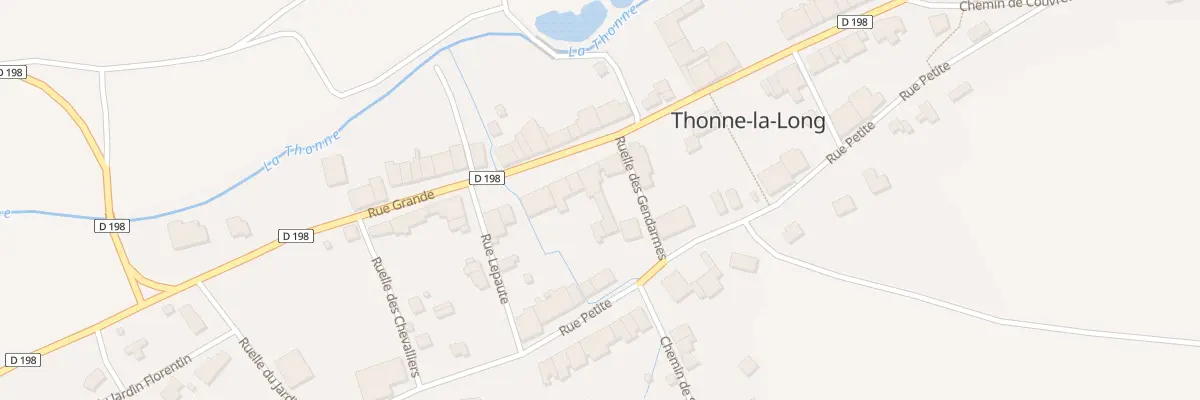 Plan du 18 Rue Grande à Thonne-la-Long
