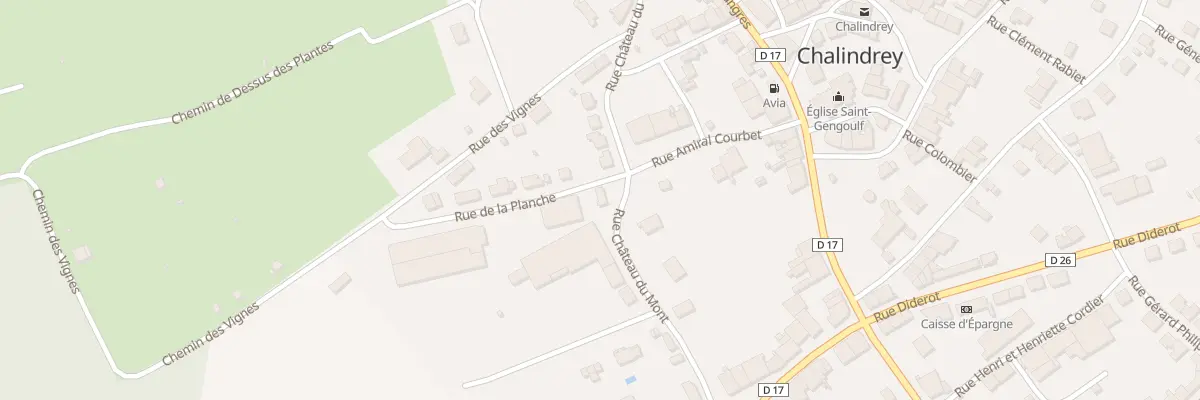 Plan du 1 Rue de la Planche à Chalindrey