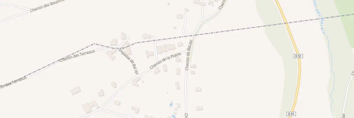 Plan du 410 Che de Bel-Air à Sainte-Blandine