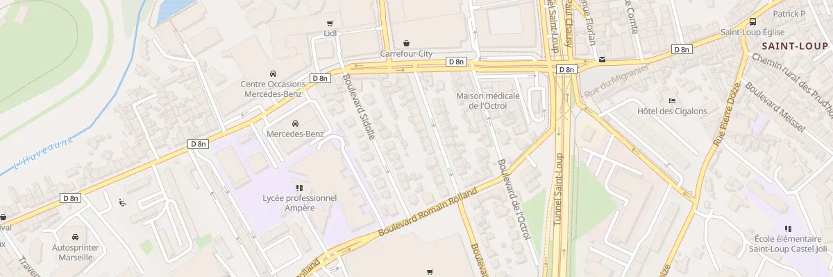 Plan du 16 Bd Achille Marcel à Marseille 10e Arrondissement