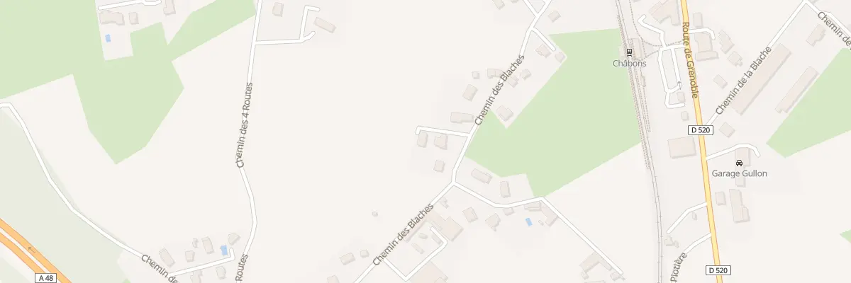 Plan du 60B Che des Blâches à Châbons