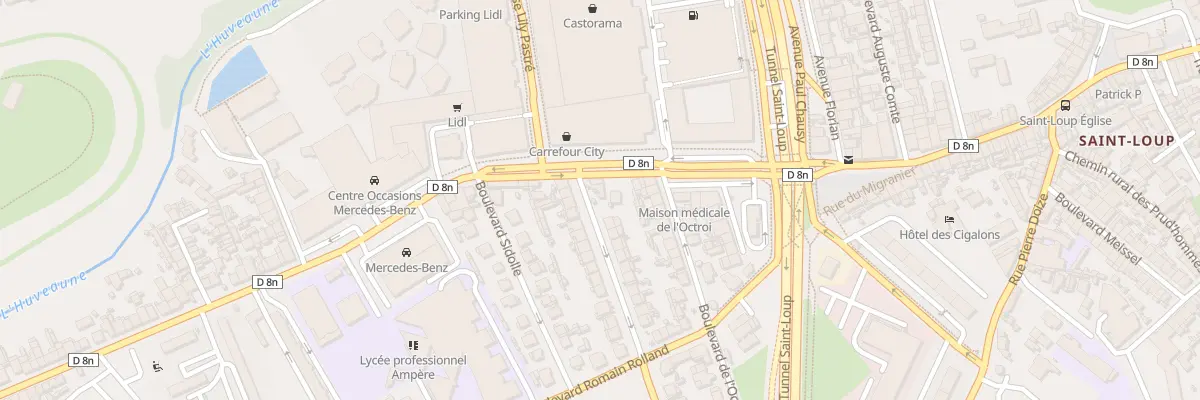 Plan du 1 Bd Achille Marcel à Marseille 10e Arrondissement