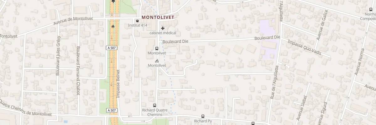 Plan du 3 Bd Marius Richard à Marseille 12e Arrondissement