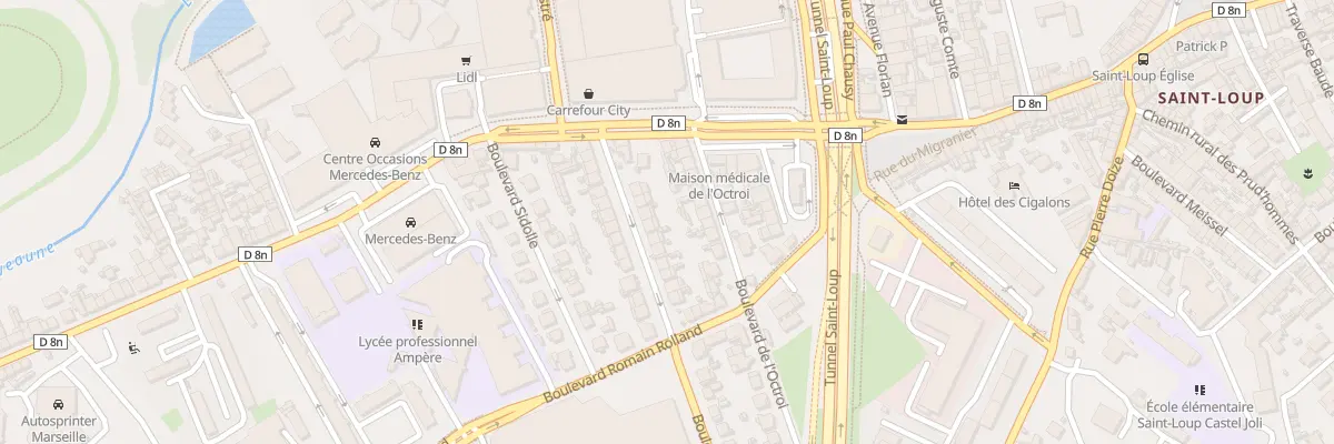 Plan du 9 Bd Achille Marcel à Marseille 10e Arrondissement