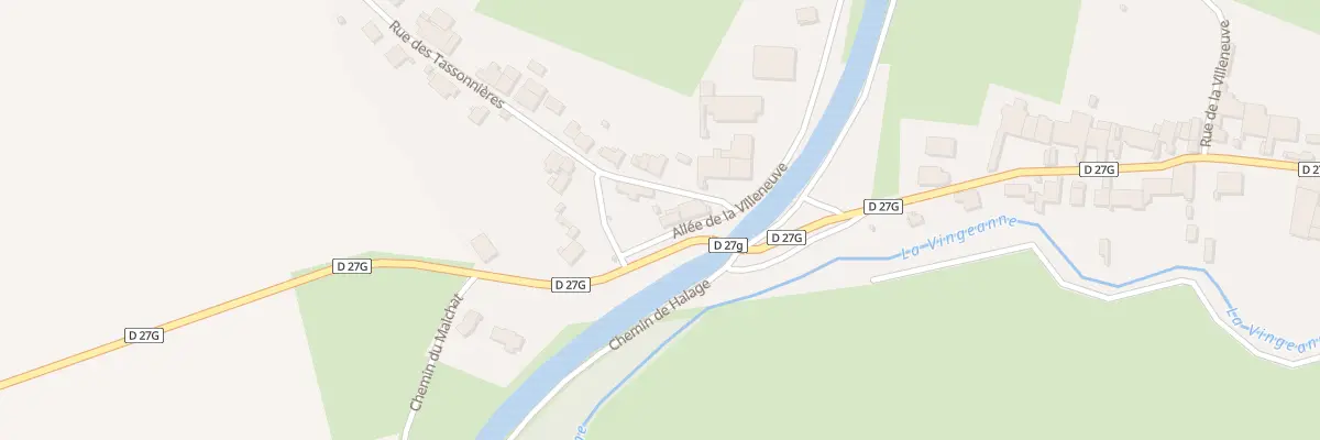 Plan du 1 All de Lavilleneuve à Pouilly-sur-Vingeanne