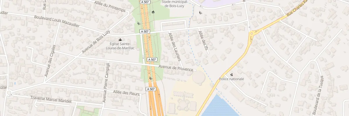 Plan du 10 All des Lauriers à Marseille 12e Arrondissement