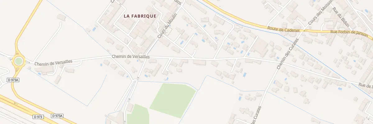 Plan du 245 Che de Versailles à Villelaure