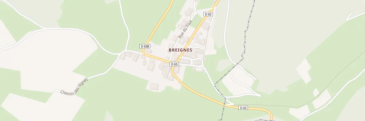 Plan du 5594 Breignes à Poncin