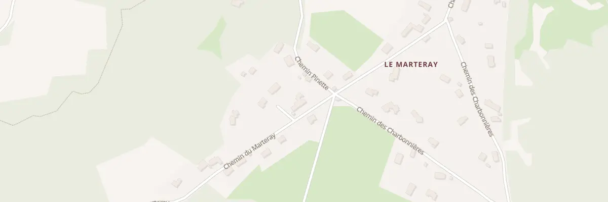 Plan du 607 Che du Marteray à Sermérieu
