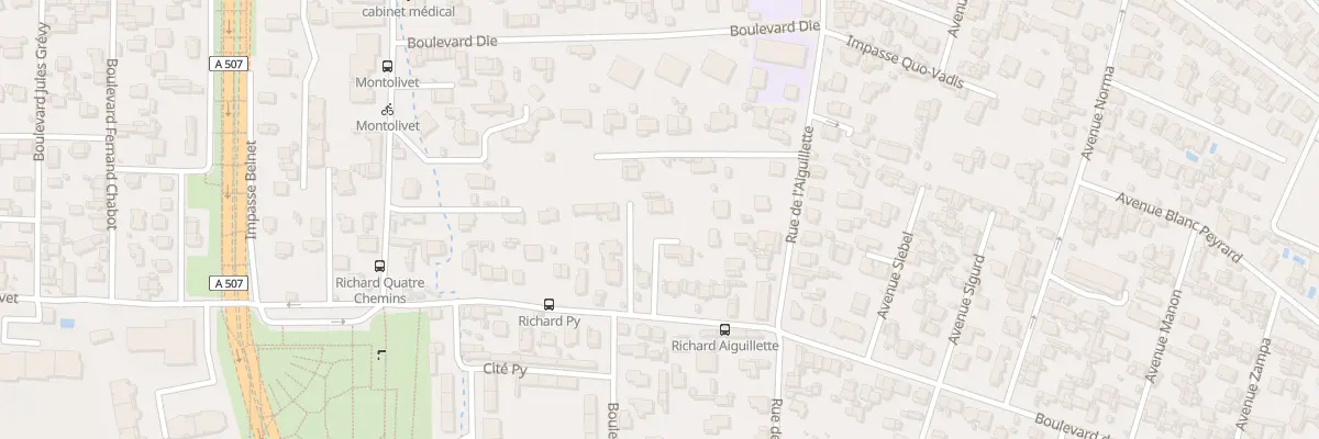 Plan du 57 Bd Marius Richard à Marseille 12e Arrondissement