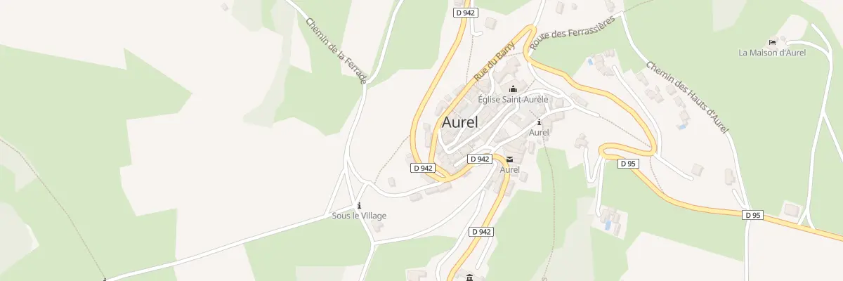 Plan du 1 Rue du Barry à Aurel