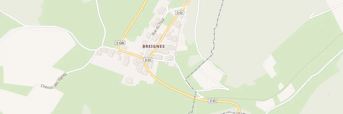 Plan du 54 Che de Ronde - Breignes à Poncin