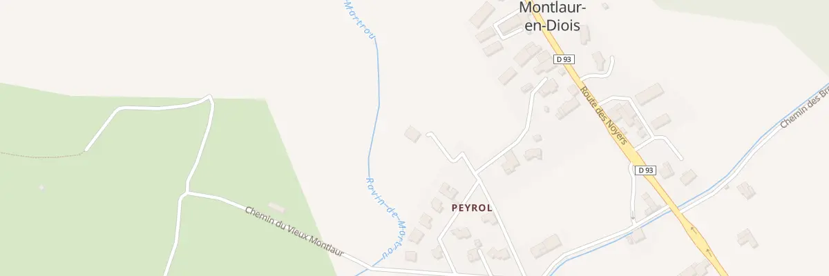 Plan du 195 Rue de Peyrol à Montlaur-en-Diois