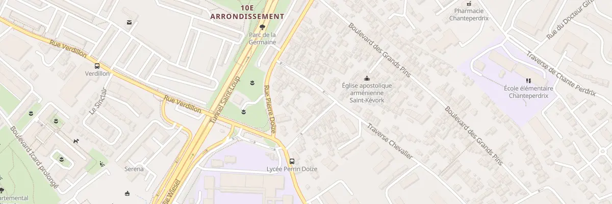 Plan du 20 Tra Chevalier à Marseille 10e Arrondissement