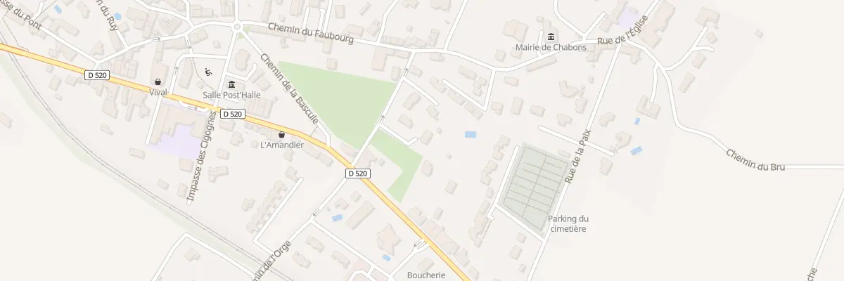 Plan du 2 Rue du Gymnase à Châbons