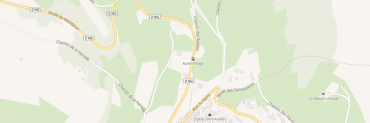 Plan du 942 Rte de Montbrun à Aurel