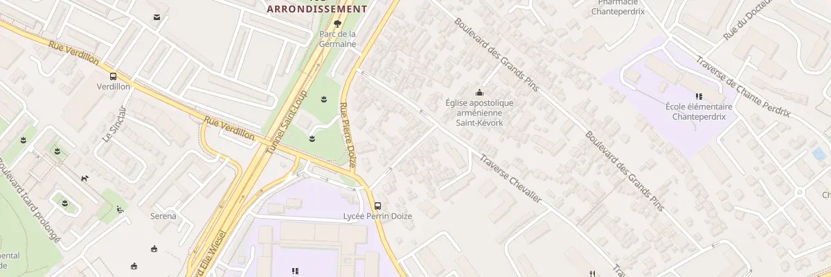 Plan du 8 Rue de l’Escalon à Marseille 10e Arrondissement