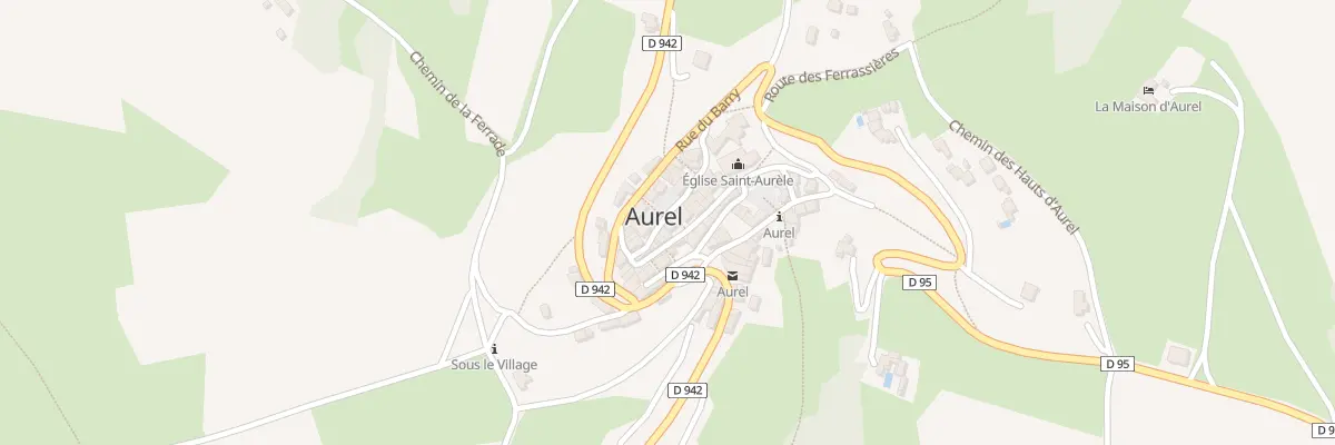 Plan du 5016 Village à Aurel