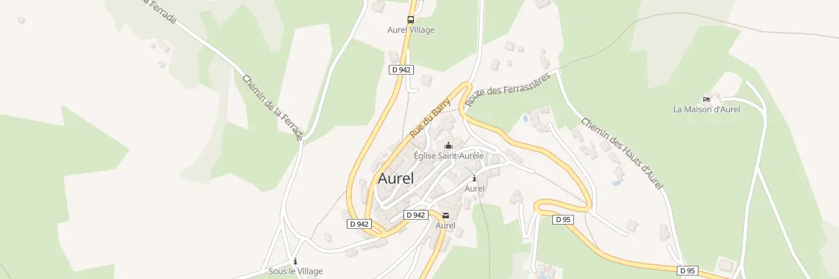 Plan du 3 Pl de l’Église à Aurel