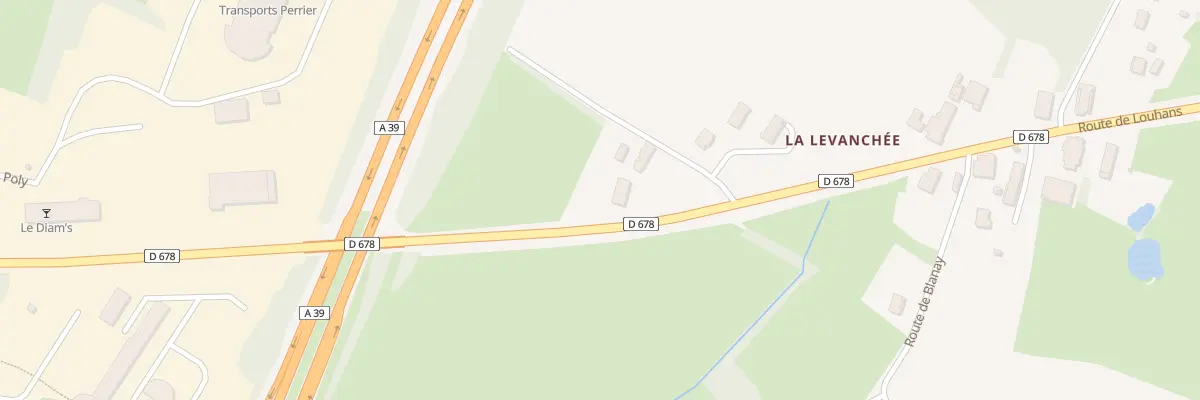 Plan du 83 Rte de Louhans à Courlaoux