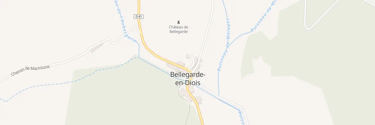 Plan du 1891 Rte des Lavandes à Bellegarde-en-Diois