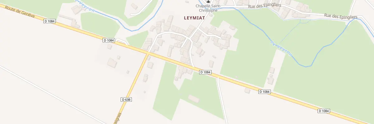 Plan du 347 Rte de Geneve - Leymiat à Poncin