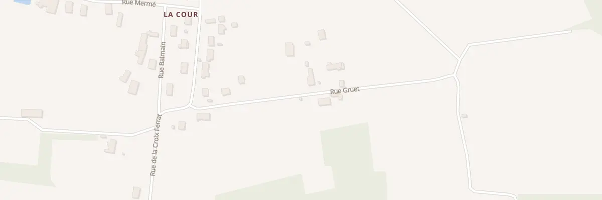 Plan du 9015 Rue Gruet Ham de la Cour à Auxonne
