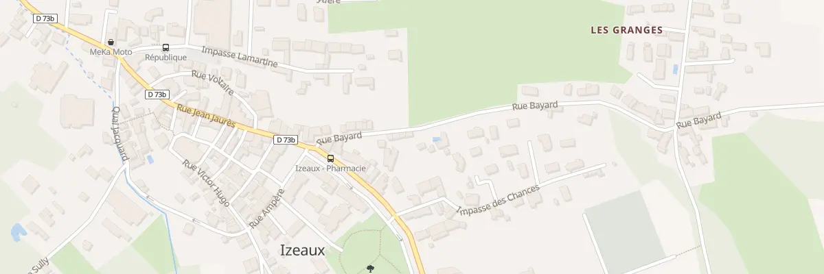 Plan du 8 Rue Bayard à Izeaux