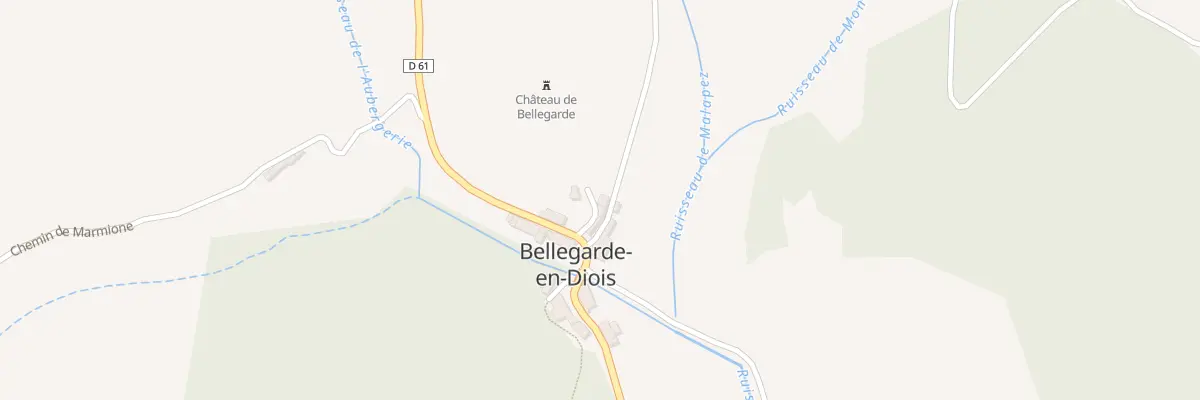 Plan du 37 Rte de Montlahuc à Bellegarde-en-Diois