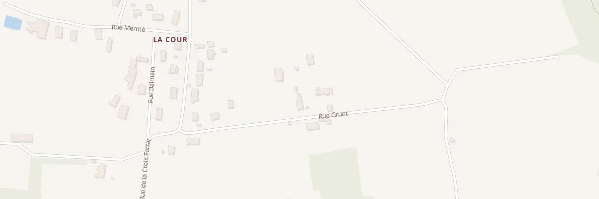 Plan du 206A Rue Gruet Ham de la Cour à Auxonne