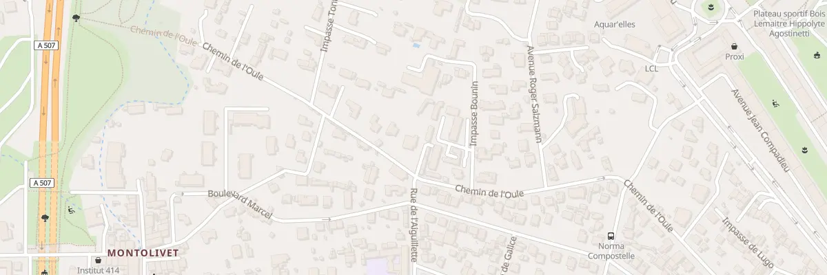 Plan du 121 Che de l’Oule à Marseille 12e Arrondissement
