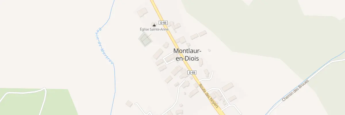 Plan du 5013 La Plaine à Montlaur-en-Diois