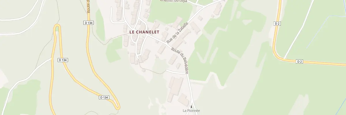 Plan du 92 Rte du Belvedère à Gizia