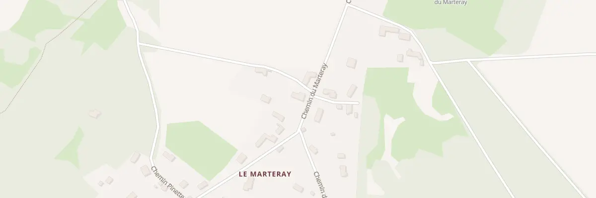 Plan du 307 Che du Marteray à Sermérieu