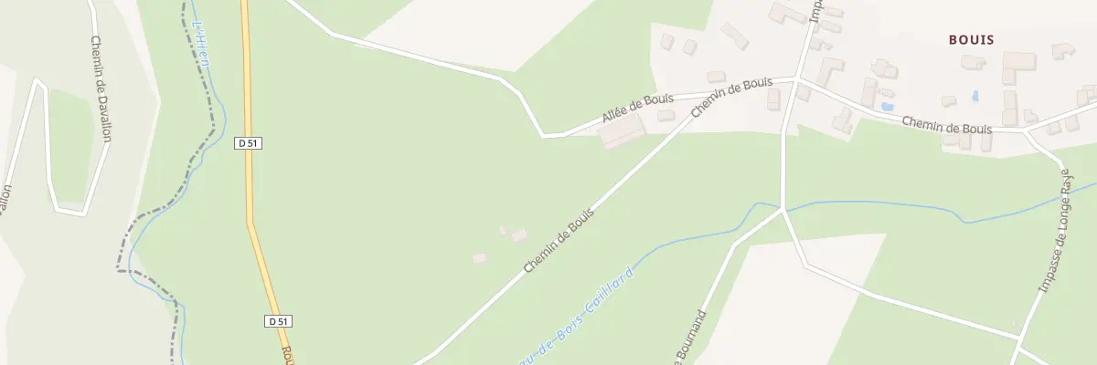 Plan du 45 Che de Bouis à Doissin