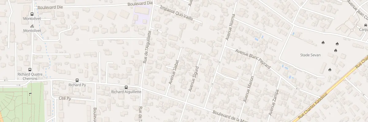 Plan du 30 Av Siebel à Marseille 12e Arrondissement