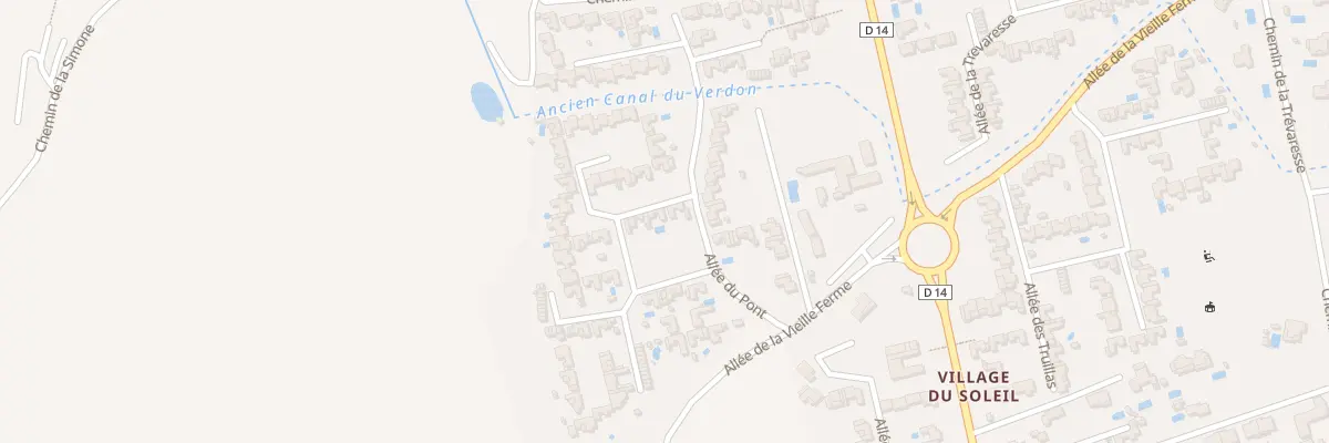 Plan du 64 Che du Canal à Aix-en-Provence