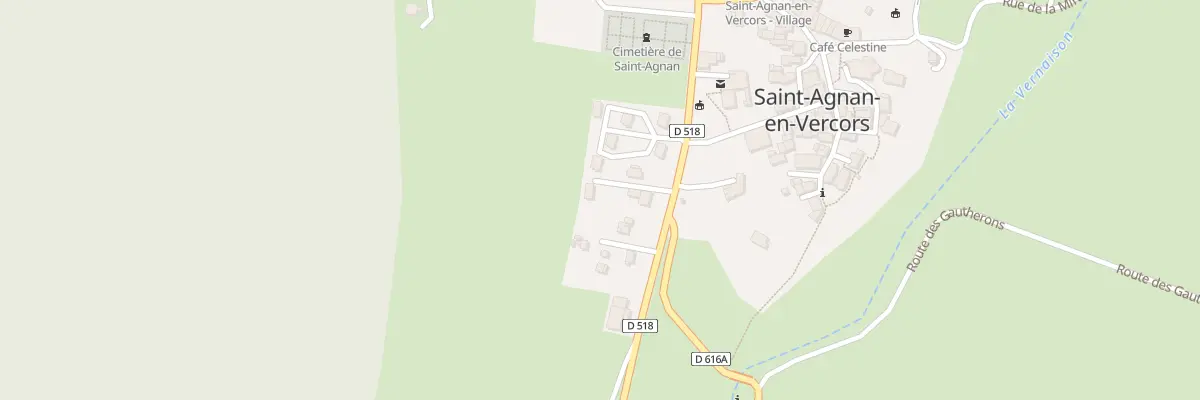 Plan du 160 Rte de la Vernaison à Saint-Agnan-en-Vercors