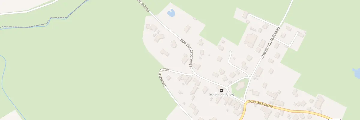 Plan du 11 Rue des Crochères à Billey