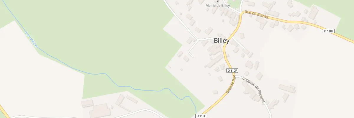 Plan du 7 La Grande Prairie à Billey